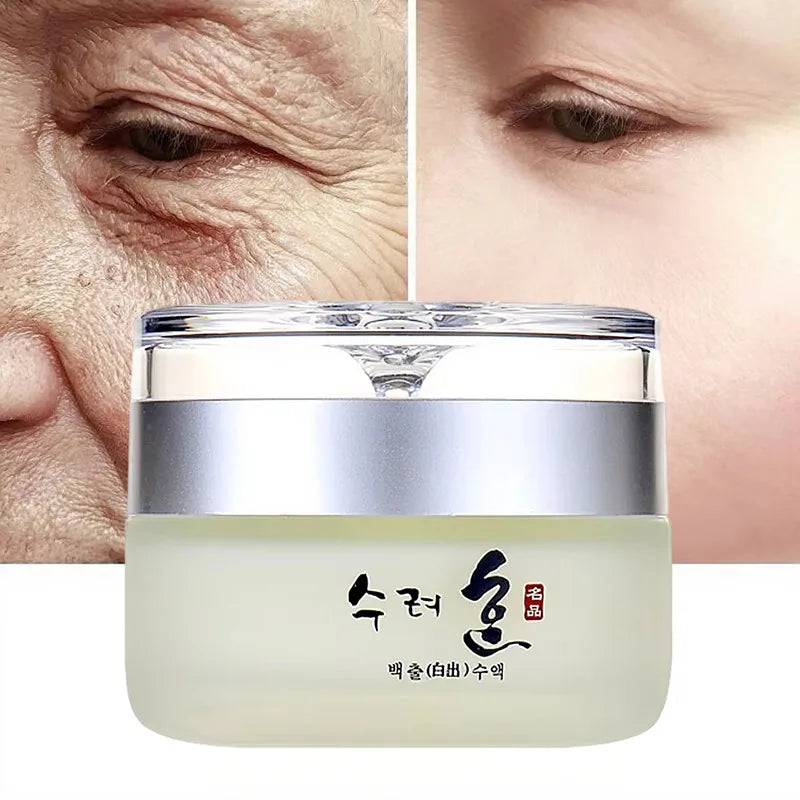 Korean Collagen Firming Anti Wrinkle Face Cream Fade Fine Lines Lifting Anti Aging Deep Hydration Whitening Skin Care Cream 50g