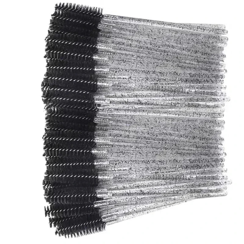 Wholesale 100PCS Mascara Spoolies Disposable Eyelash & Eyebrow Brushes for Salon, Extension & Makeup eyelash extension supplies