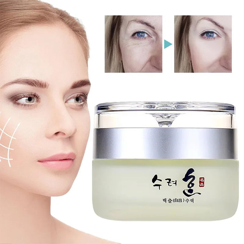 Korean Collagen Firming Anti Wrinkle Face Cream Fade Fine Lines Lifting Anti Aging Deep Hydration Whitening Skin Care Cream 50g