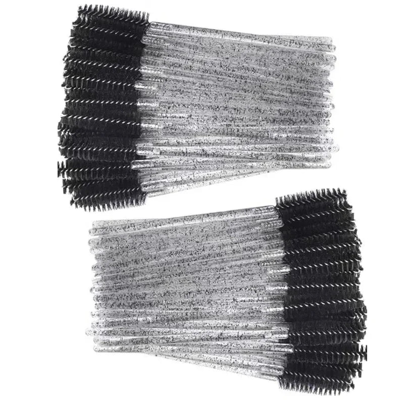 Wholesale 100PCS Mascara Spoolies Disposable Eyelash & Eyebrow Brushes for Salon, Extension & Makeup eyelash extension supplies