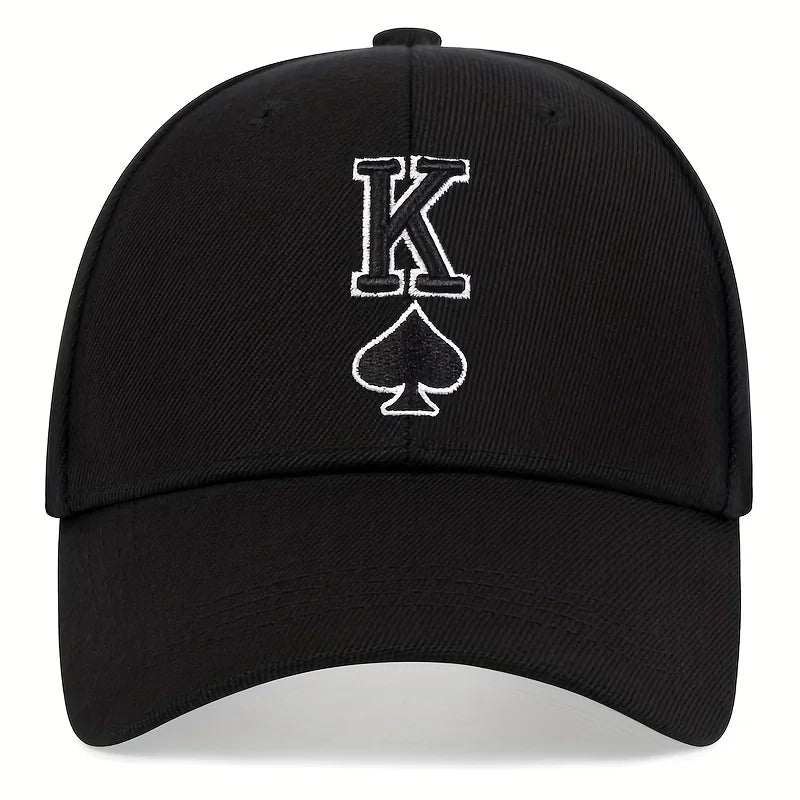 Fashion Hip Hop K Letter baseball cap Hip Hop Snapback Hat Poker Embroidered Golf Hats Outdoor Sports Leisure Caps Dad Hats