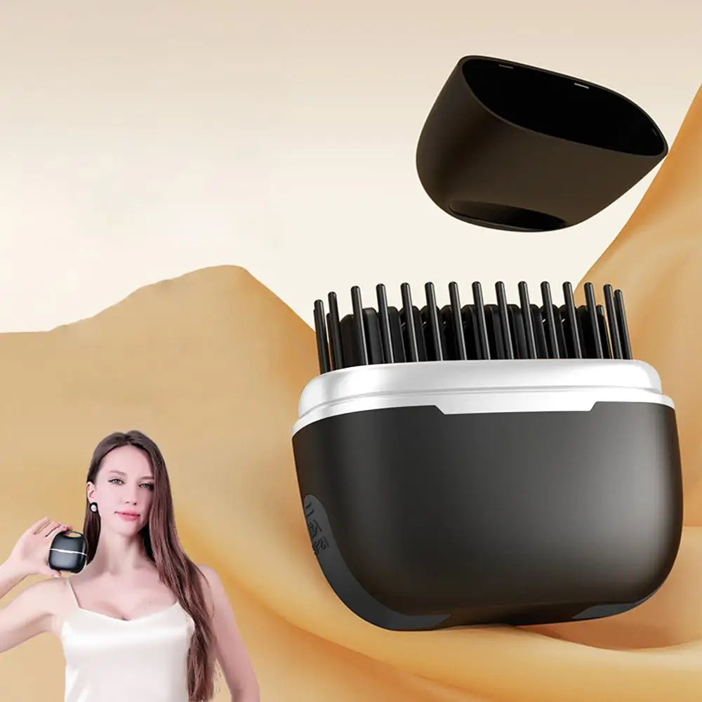 Small Hair Straightener Comb Straighteners Hair Styling Tool Less Frizz Smoother Straightening Brush Straighten Hair Brush