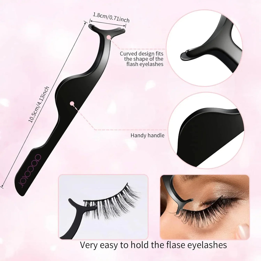 [Complete Set of Exquisite Essential Eye Makeup Tools] A makeup tool kit designed for women's eyelash curling and brow grooming