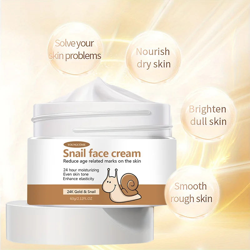 Korean Snail Essence Cream Collagen Moisturizing  Hyaluronic Acid Moisturizer Nourishing Whitening Anti Wrinkle Facial Skin Care